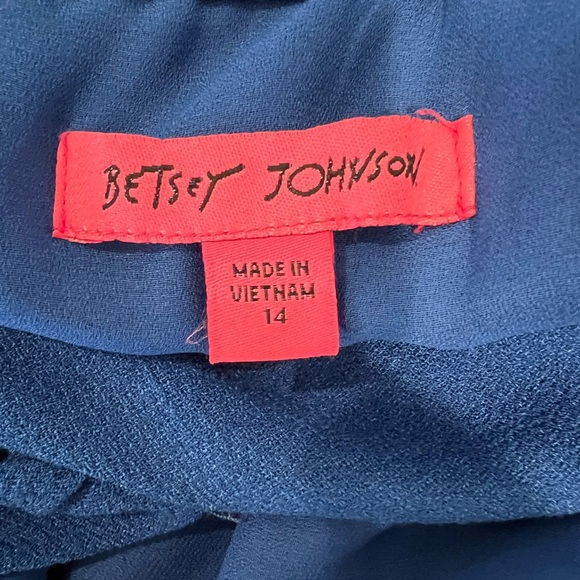 NWT Betsey Johnson Halter Dress Ocean Blue Size 14 - Picture 6 of 7